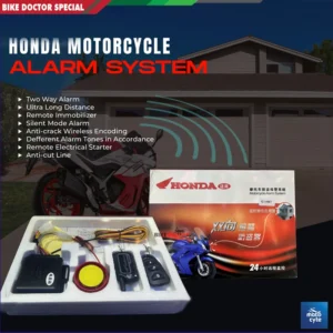 Honda Grade A Motorcycle Security Alarm – 2-Way Anti-Theft System with Remote Start