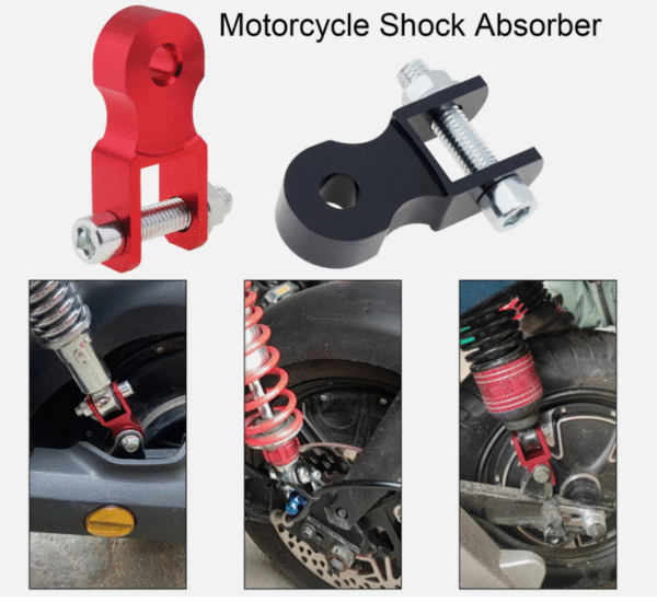Universal Motorcycle Scooter Rear Shock Absorber Riser Height Extension & Screws - Image 2