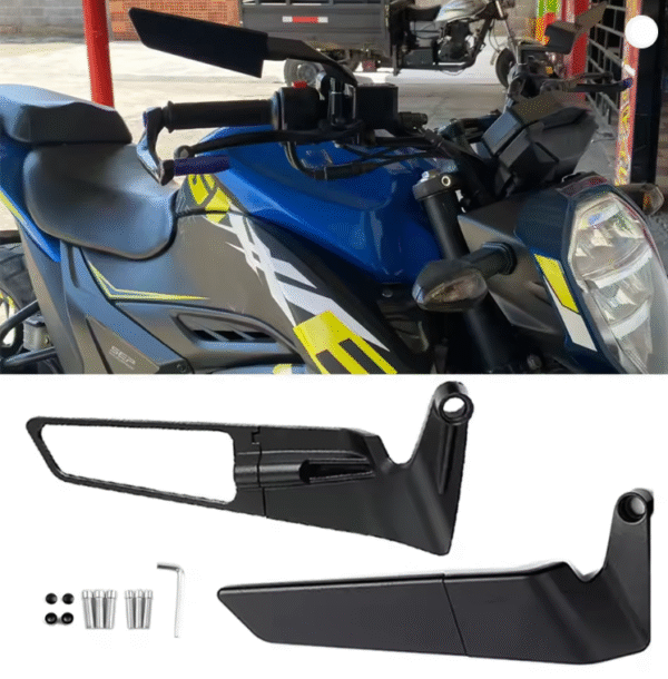 Universal Motorcycle Mirror Wind Wing side Rear View Reversing mirror - Image 8